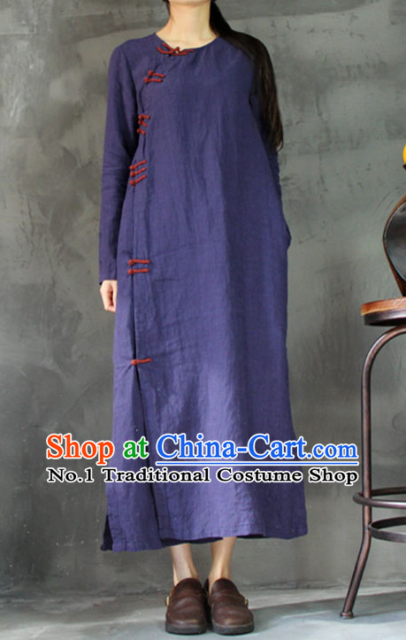 Chinese Traditional Mandarin Long Robe or Women