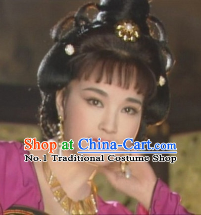 Handmade Chinese Palace Princess Wigs and Hair Accessories