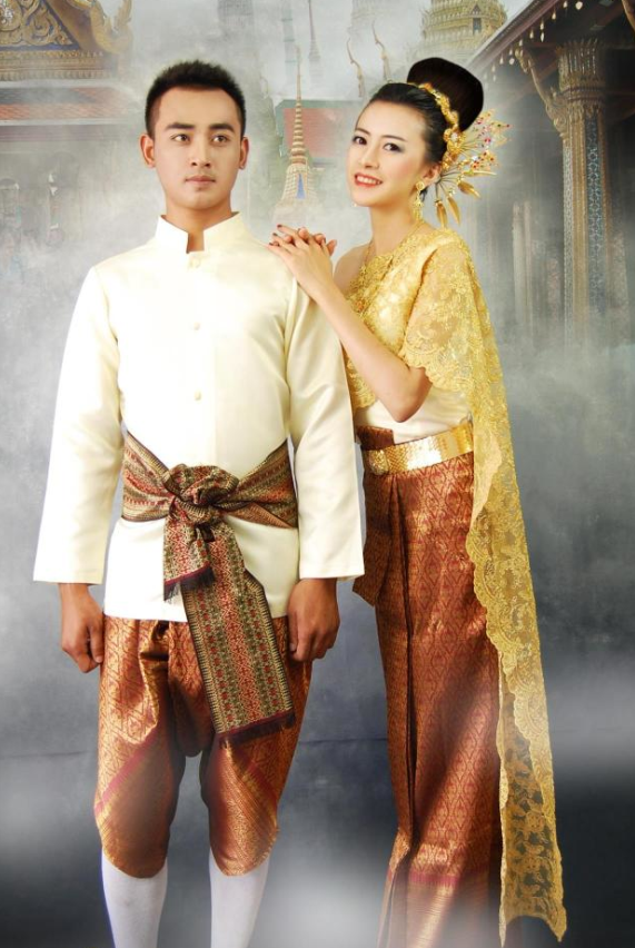 National Costume Of Thailand For Male And Female