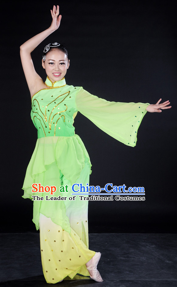 China Folk Dance Wear and Headpieces for Girl