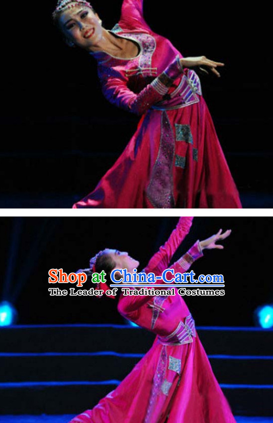 Chinese Mongolian Dance Woman Costume Dance Costumes