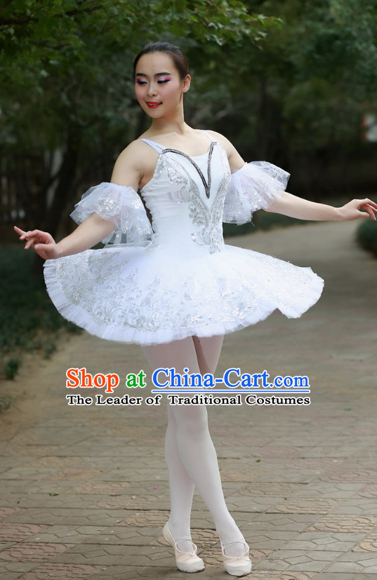 Chinese Custom Made Ballet Dance Costume Complete Set