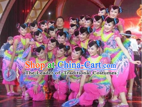 Chinese Teenagers Dance Costumes for Competition