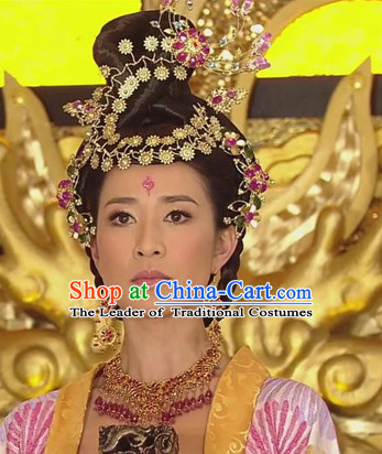 Chinese Handmade Princess Flower Hair Accessories Headband Headbands Fascinators Wedding Hair Clips