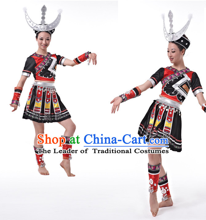Chinese Miao Dancing Uniform Dancewear Discount Dane Supply Dance Wear China Wholesale Dance Clothes