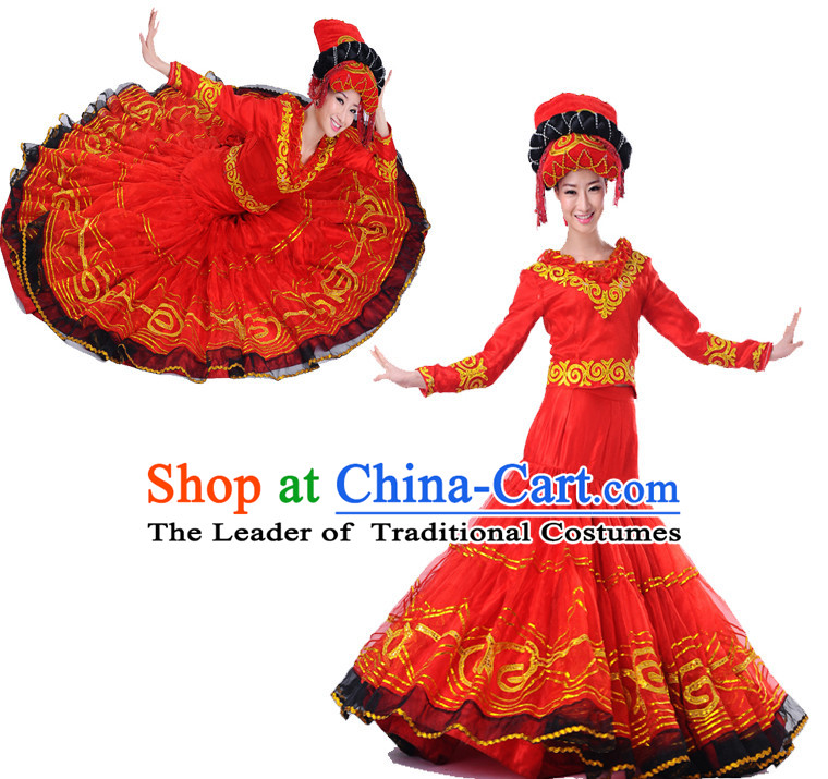 Chinese Folk Dance Costumes Dancewear Discount Dane Supply Clubwear Dance Wear China Wholesale Dance Clothes