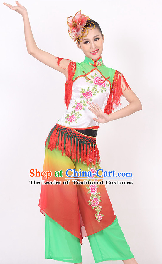 Chinese Classical Fan Dance Costume Ideas Dancewear Supply Dance Wear Dance Clothes Suit