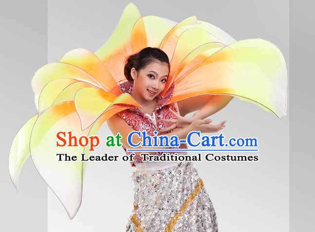 Chinese Stage Celebration Flower Dancewear Dance Costumes Complete Set for Women