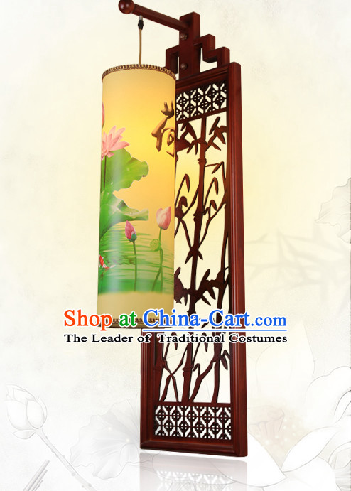1 Meter Long Ancient Chinese Handmade Wooden Wall Lantern