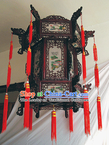 Chinese Classical Handmade and Carved Hanging Palace Lantern