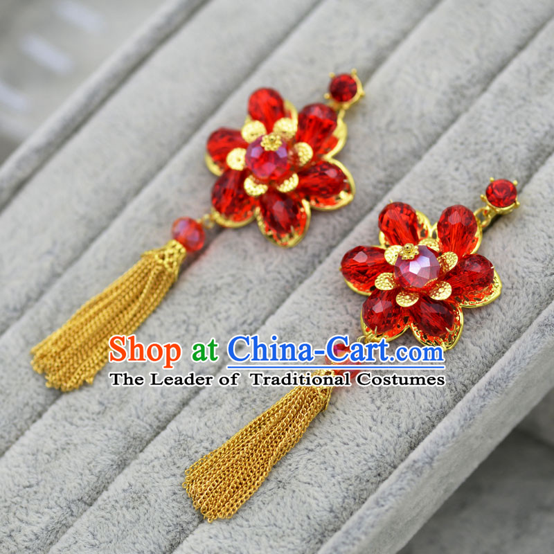 Chinese Ancient Style Hair Jewelry Accessories, Princess, Hanfu, Xiuhe Suit, Wedding Bride Earrings for Women