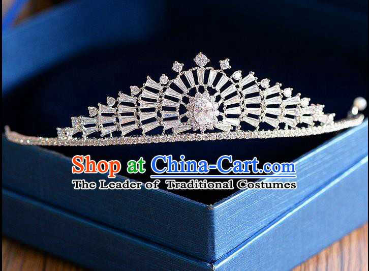 Traditional Jewelry Accessories, Palace Princess Bride Royal Crown, Engagement Royal Crown, Wedding Hair Accessories, Baroco Style Zircon Headwear for Women