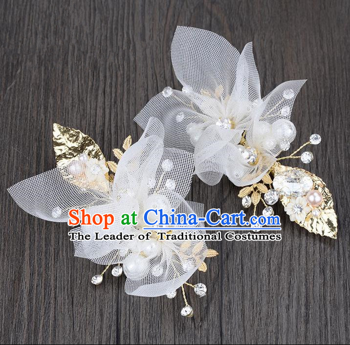 Traditional Jewelry Accessories, Princess Hair Accessories, Bride Wedding Hair Accessories, Headwear, Baroco Style Hair Claw for Women