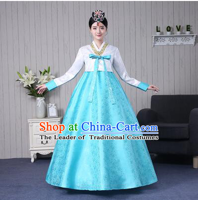 Korean Traditional Bride Dress Wedding Clothes Costumes Korean Ancient Clothes Wedding Full Dress Formal Attire Ceremonial Clothes Court Stage Dancing