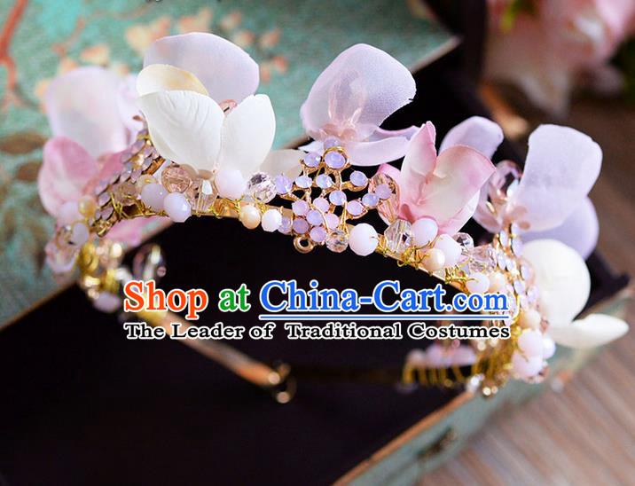 Traditional Jewelry Accessories, Princess Wedding Hair Accessories, Bride Wedding Hair Accessories, Headwear, Baroco Style Handmade Flowers Feather Hair Claw for Women