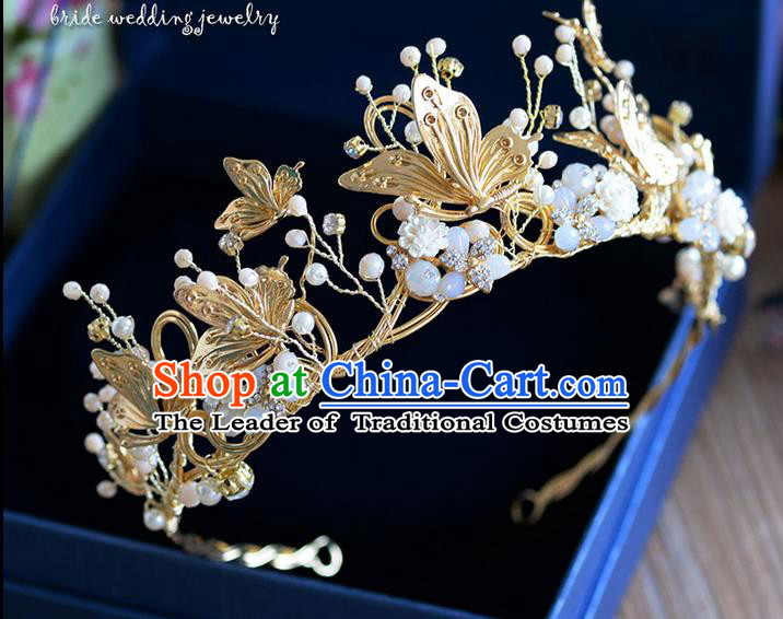 Traditional Jewelry Accessories, Palace Queen Bride Royal Crown, Engagement Royal Crown, Wedding Hair Accessories, Baroco Style Crystal Headwear for Women