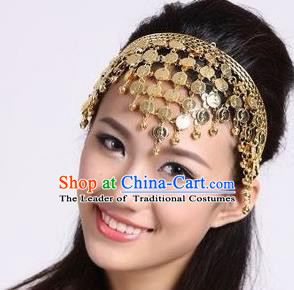Traditional India Hair Accessories, Indian Headwear, Traditional Belly Dance Headdress, Stage Accessories
