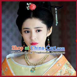 Chinese Ancient Style Hair Jewelry Accessories, Hairpins, Wedding Bride Imperial Empress Handmade Princess Headwear, Headdress Set for Women