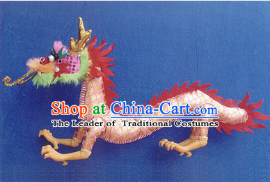 Traditional Chinese Handmade Dragon Hand Marionette Puppet Hand Puppets