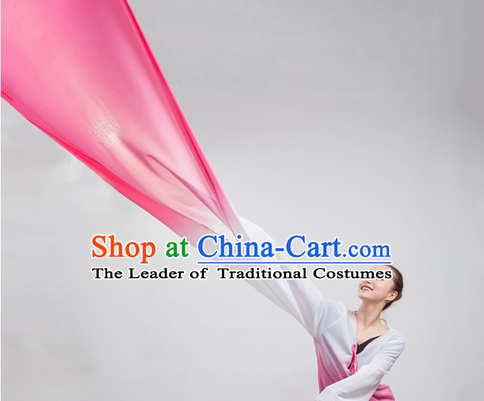 Color Transition Chinese Classical Water Sleeves Long Sleeves Dancing Costume for Women or Girls