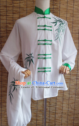 Embroidered Bamboo Tai Chi Taiji Competition Dresses