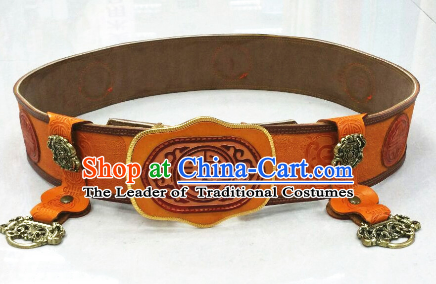 Traditional Chinese Mongolian Feather Belt