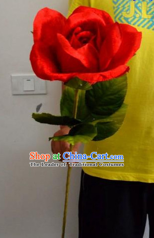 Red Rose Flower Dance Props Props for Dance Dancing Props for Sale for Kids Dance Stage Props Dance Cane Props Umbrella Children Adults