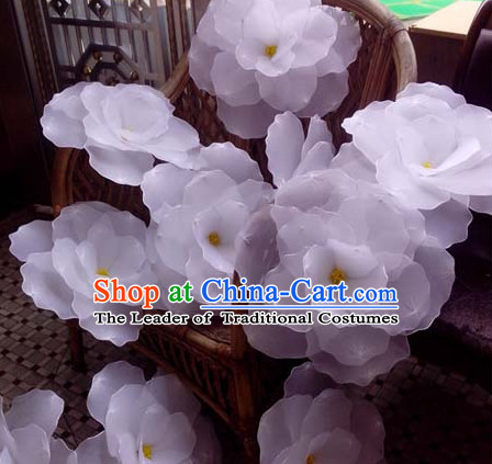 0.7 Meter White Flower Dance Props Props for Dance Dancing Props for Sale for Kids Dance Stage Props Dance Cane Props Umbrella Children Adults