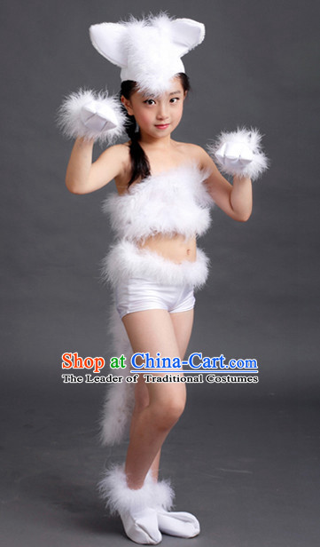 Chinese Competition Animal Dance Costumes Kids Dance Costumes Folk Dances Ethnic Dance Fan Dance Dancing Dancewear for Children