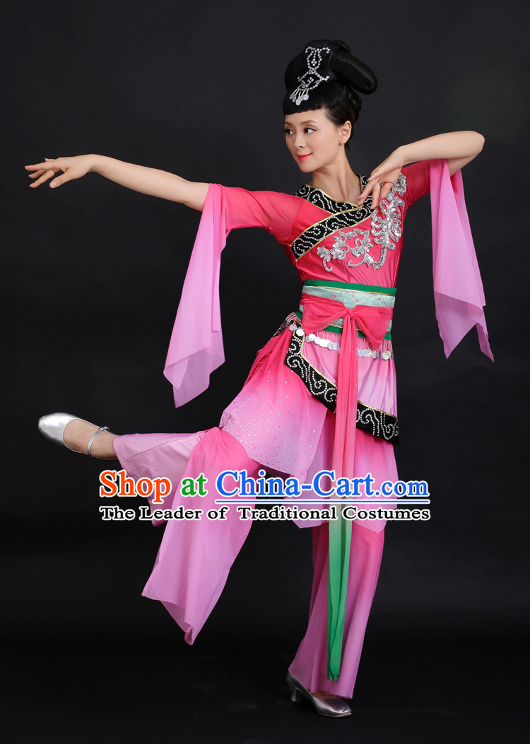 Chinese Competition Stage Fairy Dance Costumes Female Dance Costumes Folk Dances Ethnic Dance Fan Dance Dancing Dancewear for Women