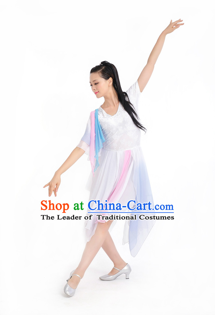 Chinese Competition Stage Classical Dance Costumes Female Dance Costumes Folk Dances Ethnic Dance Fan Dance Dancing Dancewear for Women