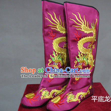 Chinese Traditional Bian Lian Mask Change Dragon Boots