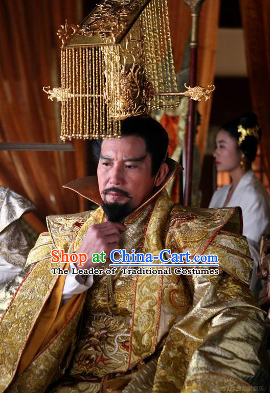 Traditional Ancient Chinese Style Male Emperor Hat for Men