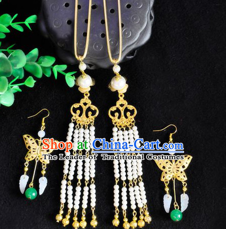 Chinese Traditional Ancient Imperial Empress Earrings and Hairpins