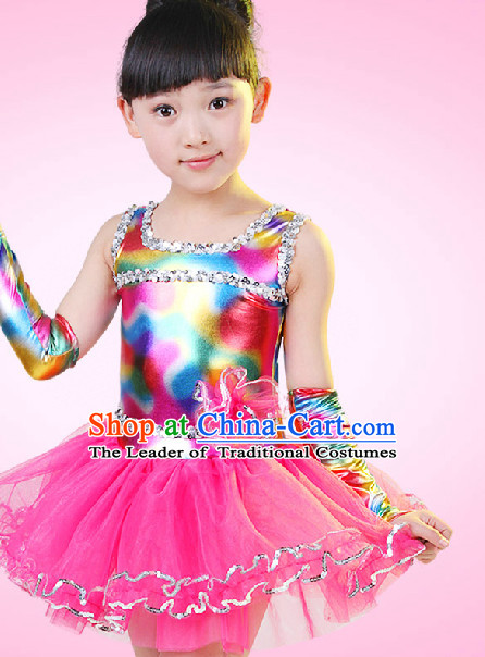 Chinese Competition Dance Dress for Children Girls