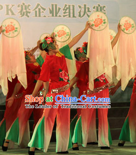 Ancient Chinese Style Long Ribbon Dance Fan