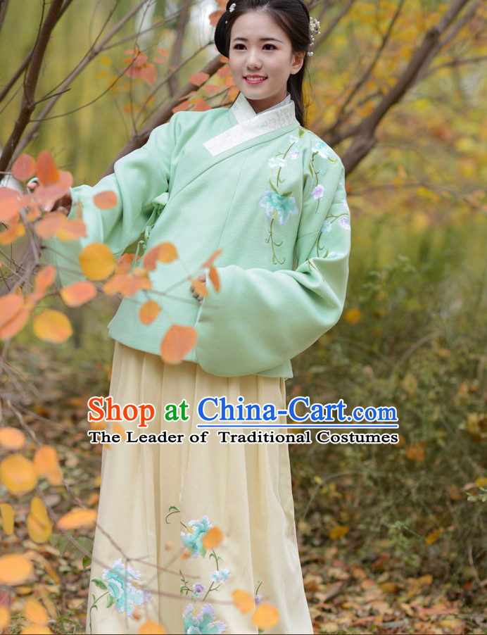 Top Chinese Ming Dynasty Beauty Hanfu Clothing Chinese Hanfu Costume Hanfu Dress Ancient Chinese Costumes and Hat Complete Set for Women Girls Children