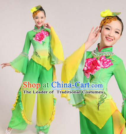 Light Green Chinese Traditional Dance Costumes Dancing Outfits for Women or Girls