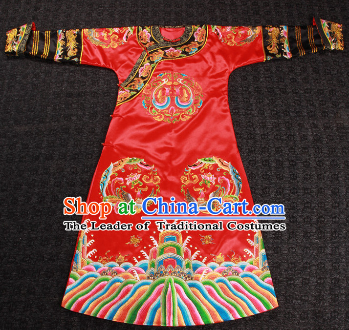 Top Chinese Ancient Bridal Wedding Dresses Complete Set for Women Brides