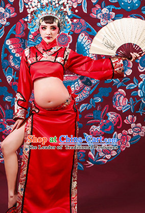 Traditional Chinese Pregant Lady Dress Chinese Hanfu Clothing Cloth China Attire Oriental Dresses Complete Set for Ladies