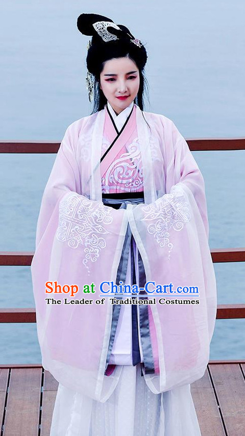Traditional Chinese Han Dynasty Dress Chinese Hanfu Clothing Cloth China Attire Oriental Dresses Complete Set for Women