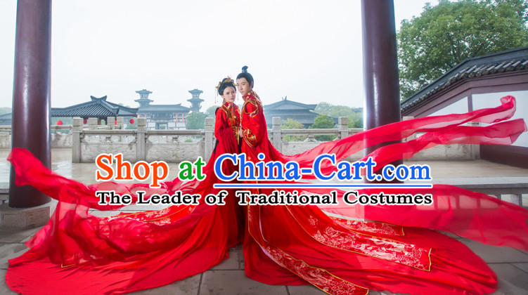Traditional Chinese Wedding Dress Chinese Hanfu Clothing Cloth China Attire Oriental Dresses Complete Set for Women