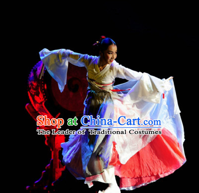 Chinese Ethnic Korean Dance Costume Folk Dancing Costumes Traditional Chinese Dance Costumes Asian Dance Costumes Complete Set for Women