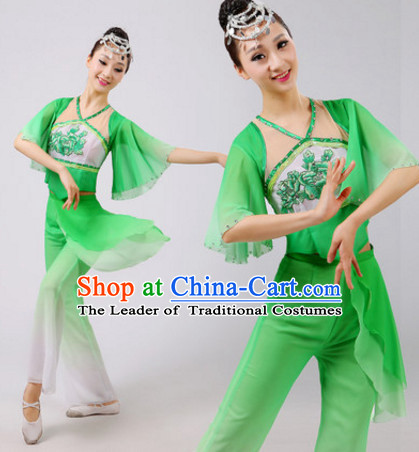 Chinese Folk Dance Dress Clothing Dresses Costume Ethnic Dancing Cultural Dances Costumes for Women