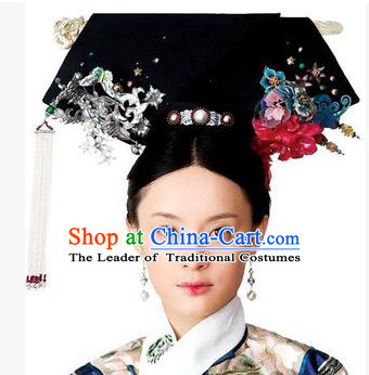 Qing Dynasty Quene Hairstyle Manchu Hairstyle Chinese Oriental Hairstyles
