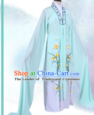 Chinese Opera Costumes Huangmei Opera Stage Performance Costume Chinese Traditional Hua Dan Costume Drama Costumes and Hat Complete Set for Women