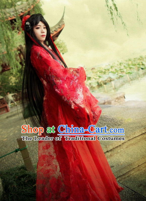 Chinese Women Traditional Beauty Dress Cheongsam Ancient Chinese Hot Clothing Cultural Robes Complete Set