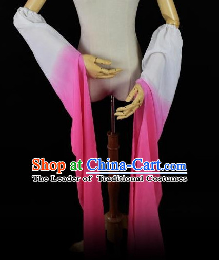Chinese Traditional Stage Performance Color Transition Water Sleeve Long Sleeves