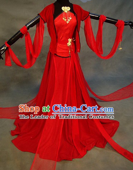 Chinese Ancient Han Fu Clothing Robes Tunics Accessories Traditional China Beauty Clothes Adults Kids