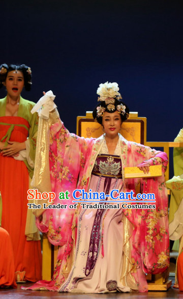 China Ancient Only Female Emperor Wu Zetian Drama Stage Performance Women Costumes Traditional Clothing Complete Set